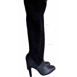 Rachael Zoe Layla Stretch Thigh High Boots Suede Leather Sz 10